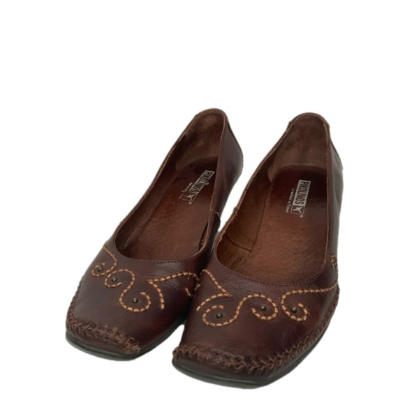 PIKOLINOS brown‎ leather shoes. - Picture 1 of 8